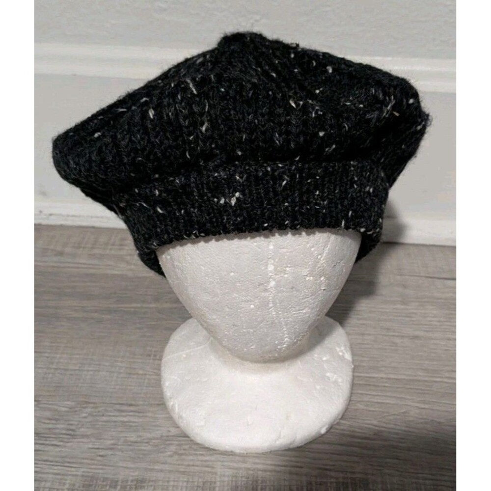 Northern Watters Knitwear Wool Beret Hat Gray Womens Canada
